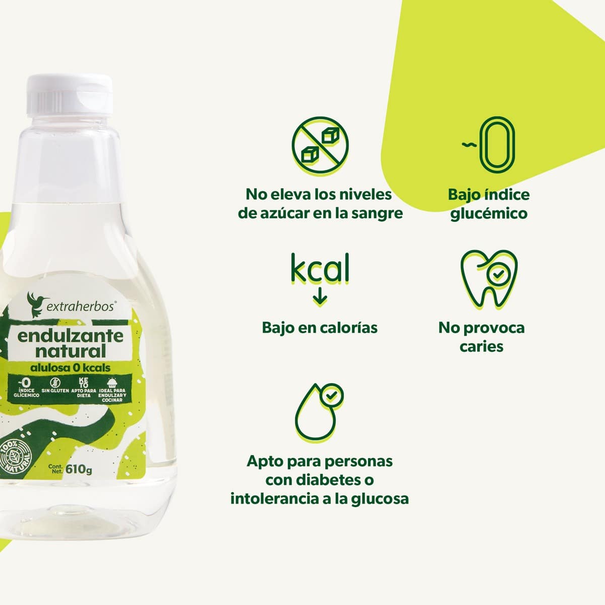 Alulosa Líquida Pura, Endulzante Natural Sin Calorías - Image 4