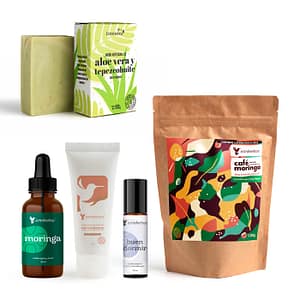 Kit Cuidado de la Piel, Aceites Para Aromaterapia y Café con Moringa - Premium