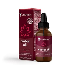 Aceite de Ricino Puro Orgánico 100% Natural, Incluye 2 Cepillos Aplicadores