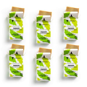 Pack 6 Jabones de Neem y Aceite de Árbol del Té